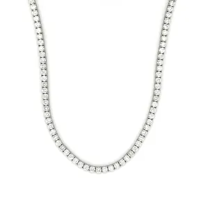 16.12ct 14k White Gold Diamond Choker Necklace