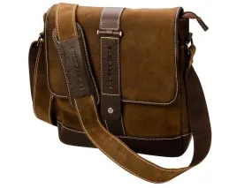 Adpel Italy Enzo-Design Leather Flap Messenger Bag