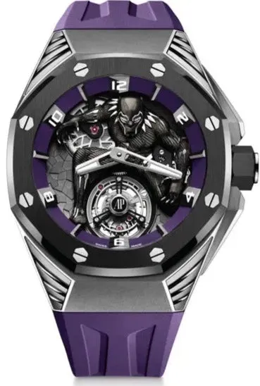 audemars piguet x marvel - royal oak concept black panther flying tourbillon