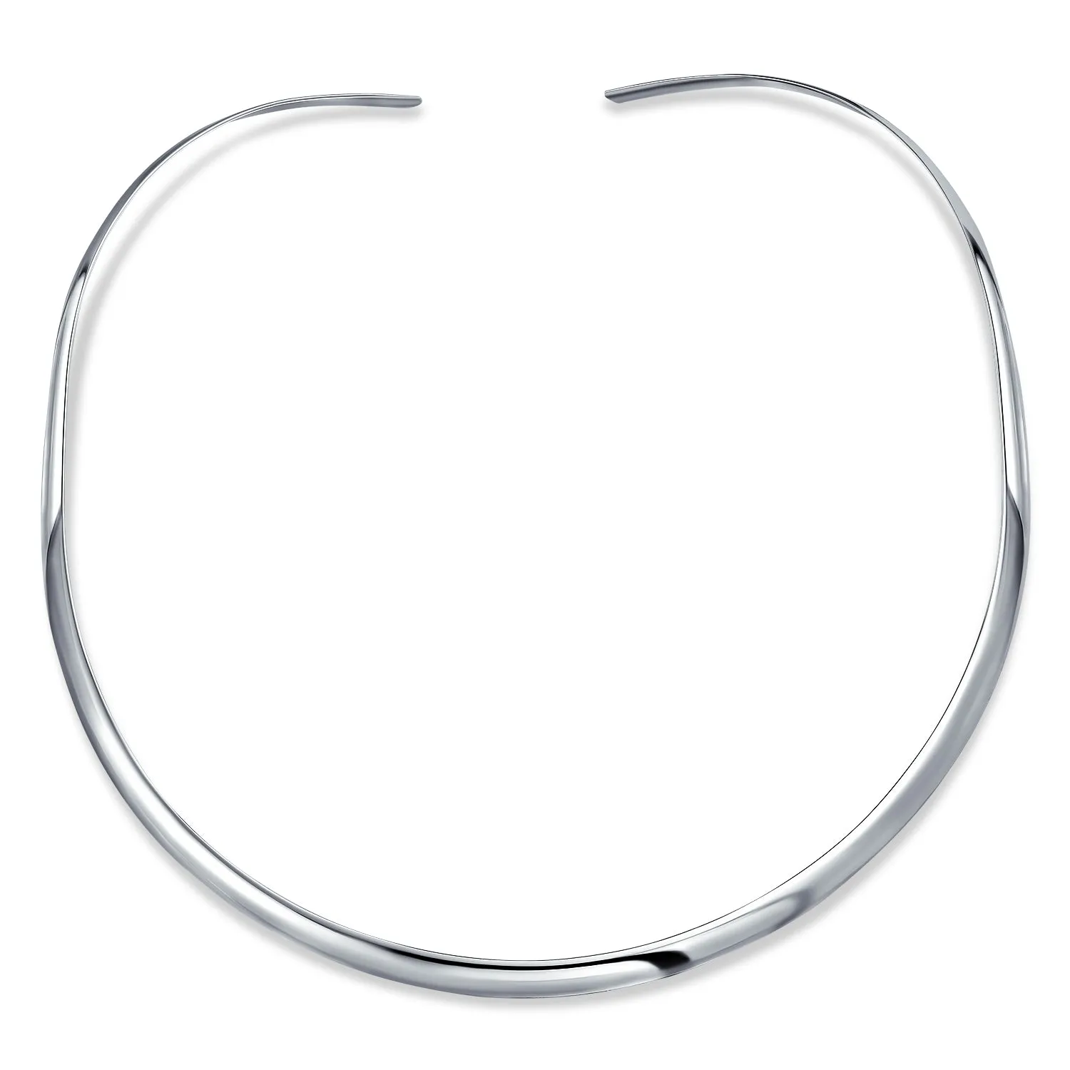 Basic Thin Flat Choker Necklace Silver Sterling Add Pendant 2 3 4MM