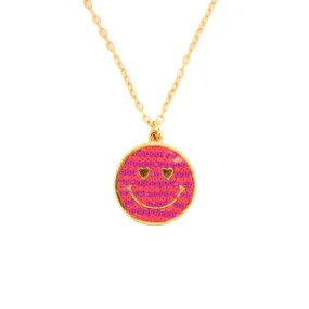 Big Smiley Choker Necklace