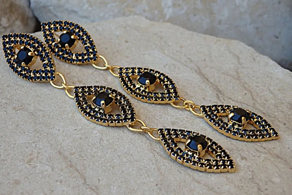 Black Formal Earrings