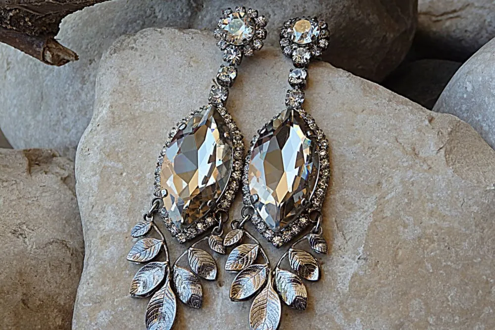 Bridal Rhinestone Earrings