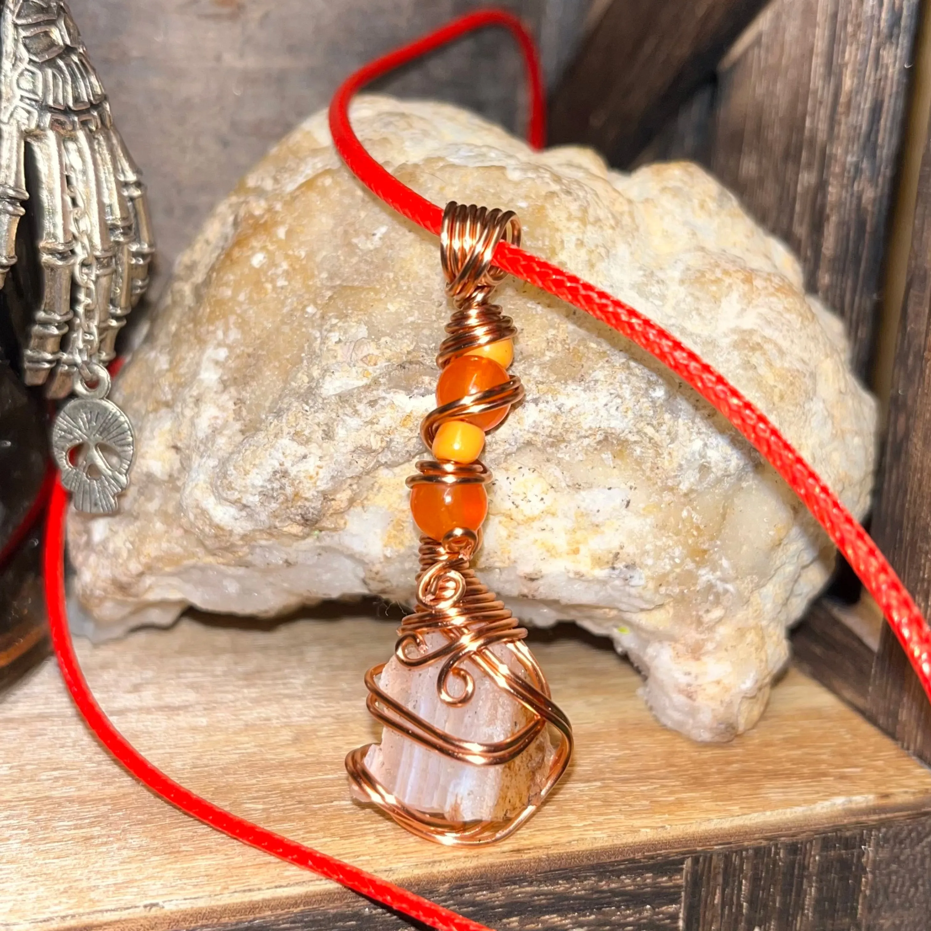 Carnelian Crystal Necklaces