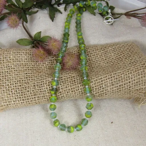 Classic Green Crystal Beaded Necklace