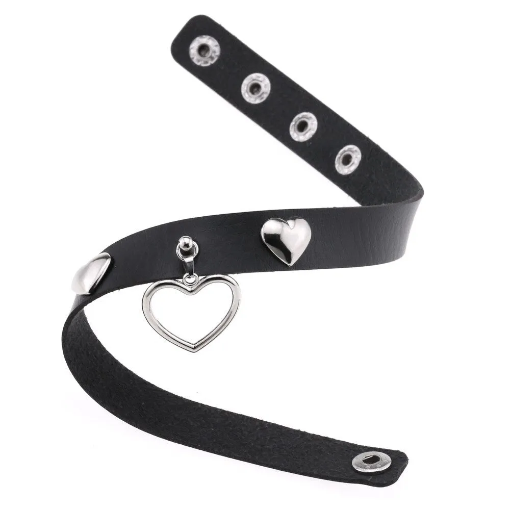 Cute Heart Choker Collar Necklaces