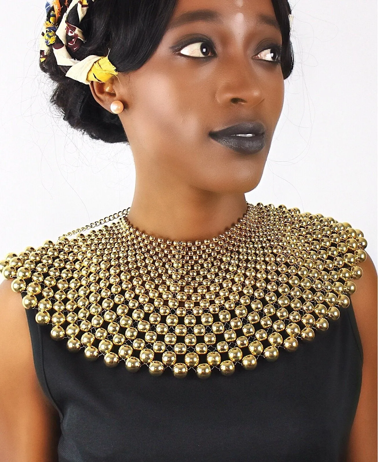 Egyptian Inspired Style Maxi Choker Necklace