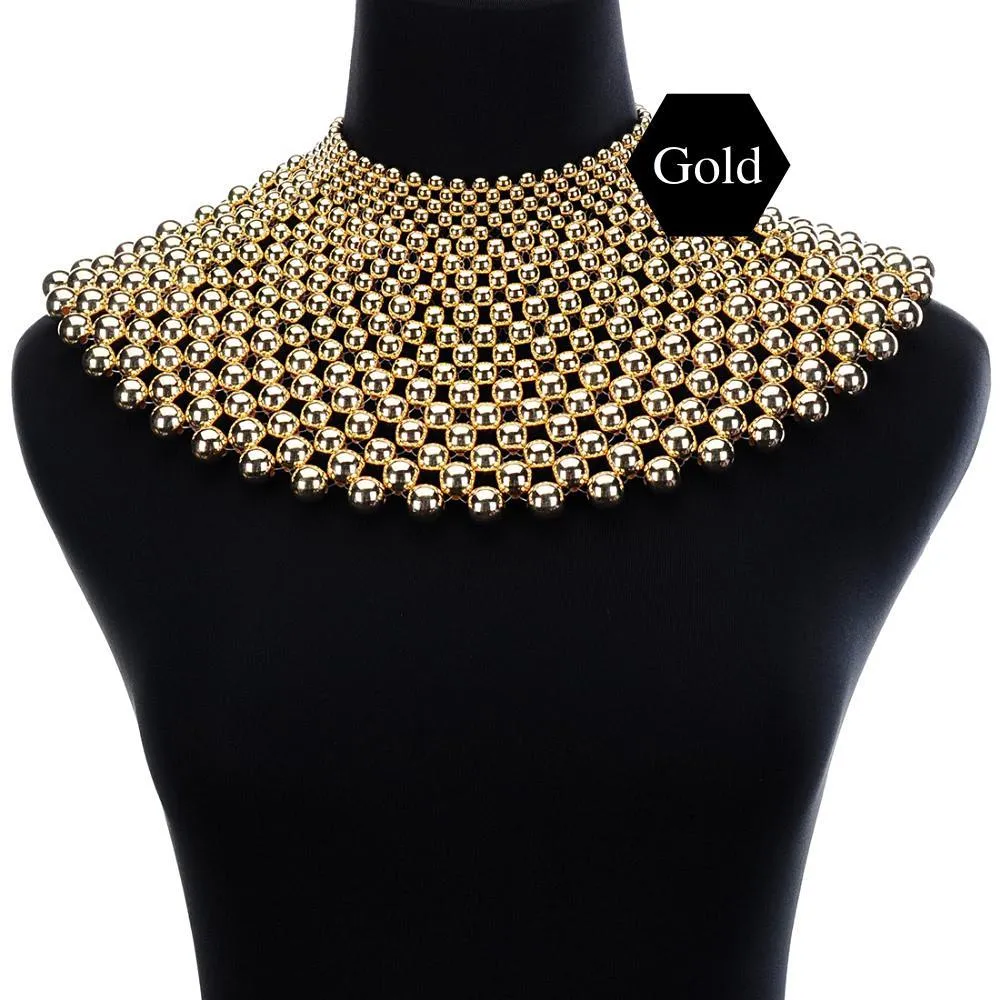 Egyptian Inspired Style Maxi Choker Necklace