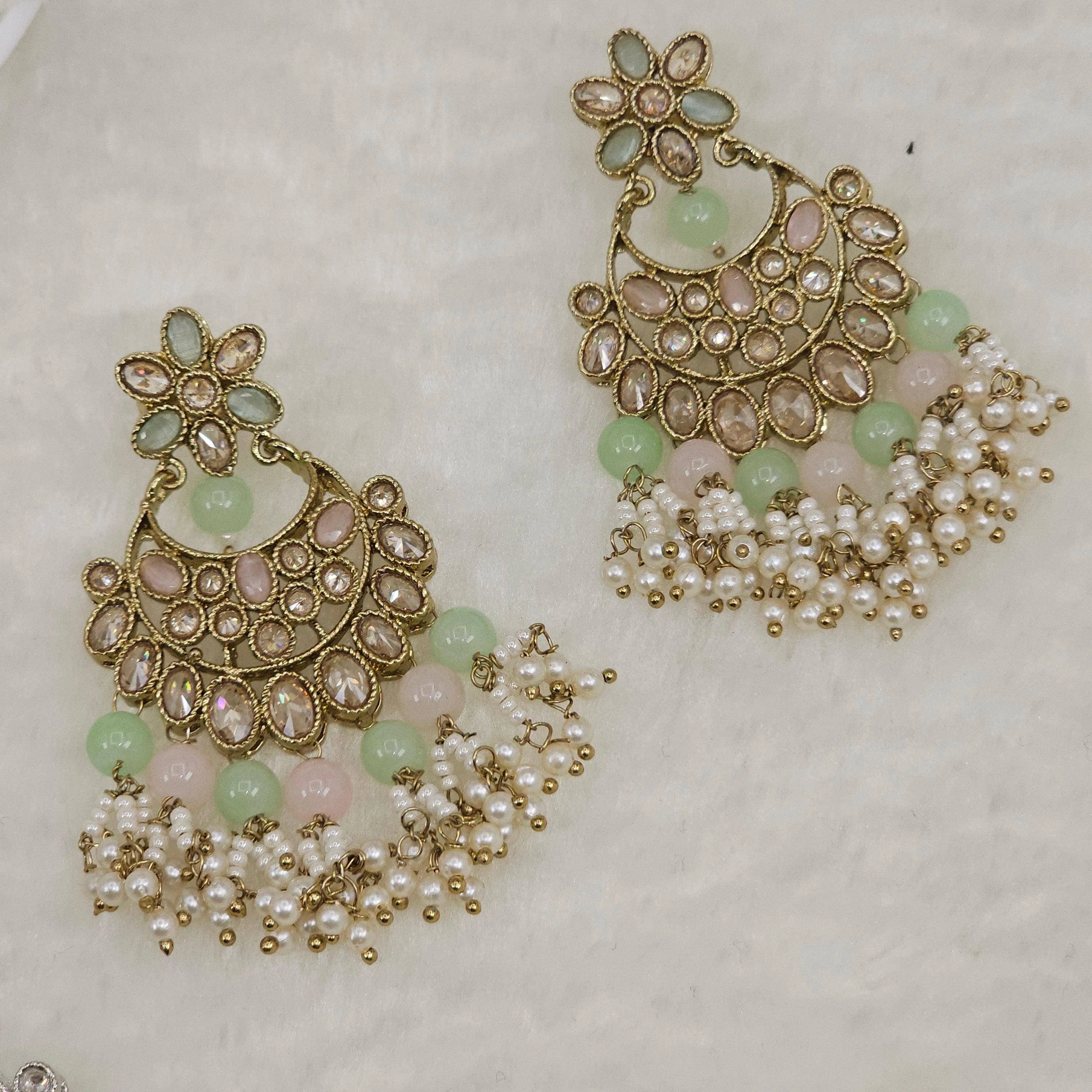 Elegant Gold Chandelier Earrings