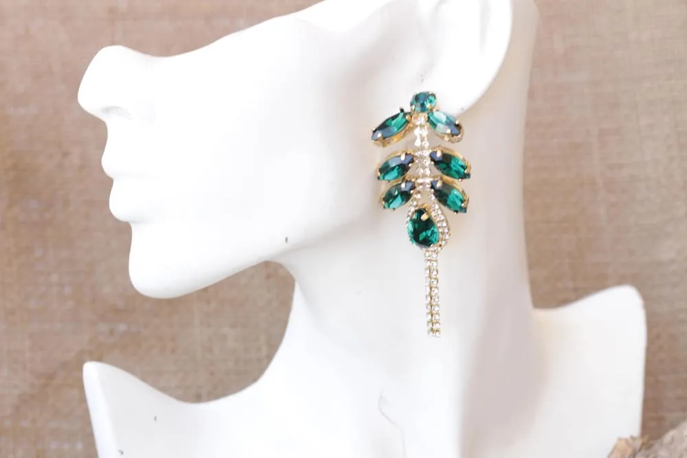 EMERALD TEARDROP EARRINGS