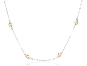 Enewton - choker simplicity chain - sterling mixed metal - classic 4mm gold