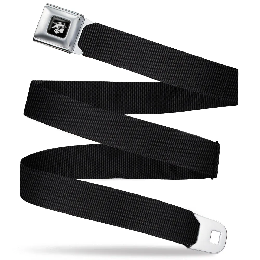 Ford Mercury Head Emblem Black/White  Seatbelt Belt - Black Webbing