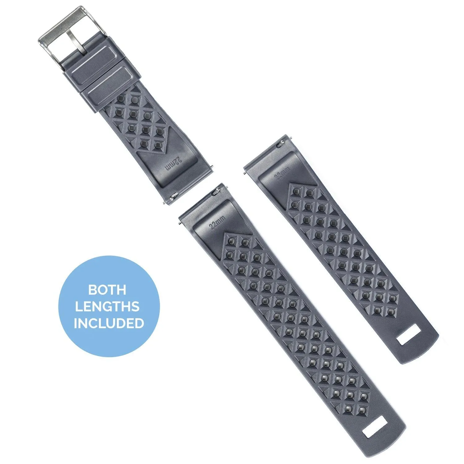 Fossil Sport | Tropical-Style 2.0 | Smoke Grey by Barton Watch Bands