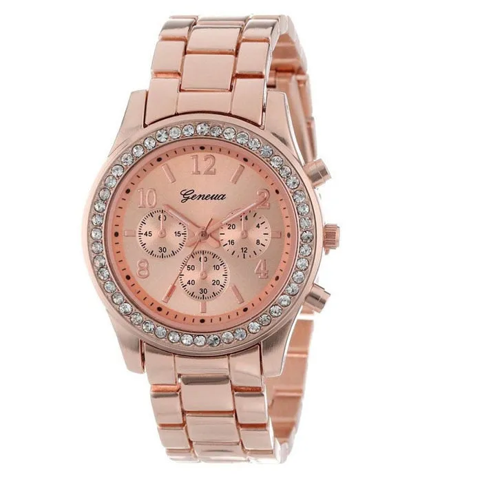 Geneva Classic Luxury Rhinestone Watch Women Watches Fashion Ladies Watch Women's Watches Clock Reloj Mujer Montre Femme