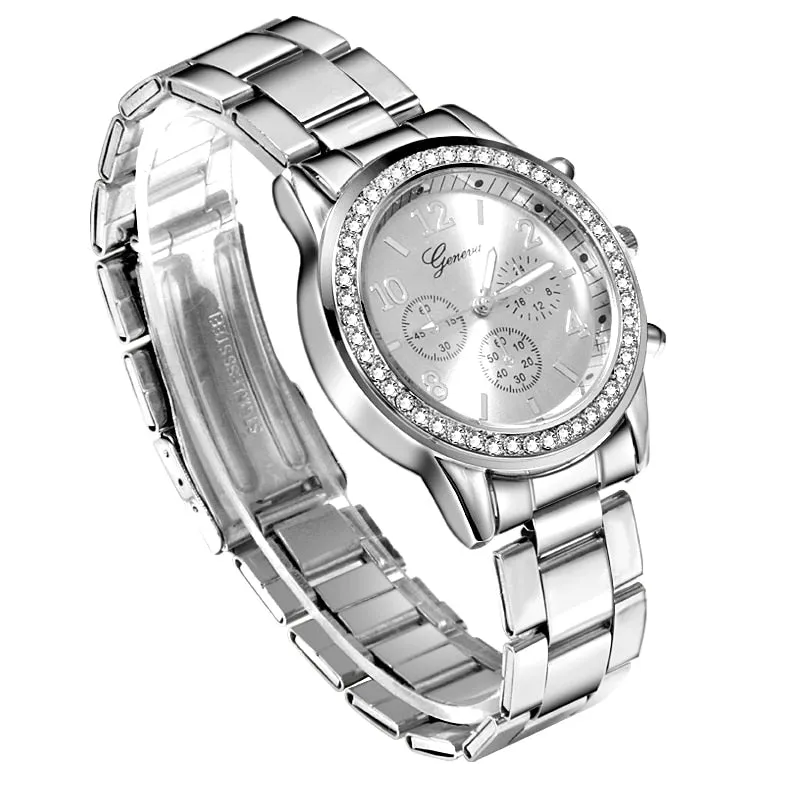 Geneva Classic Luxury Rhinestone Watch Women Watches Fashion Ladies Watch Women's Watches Clock Reloj Mujer Montre Femme