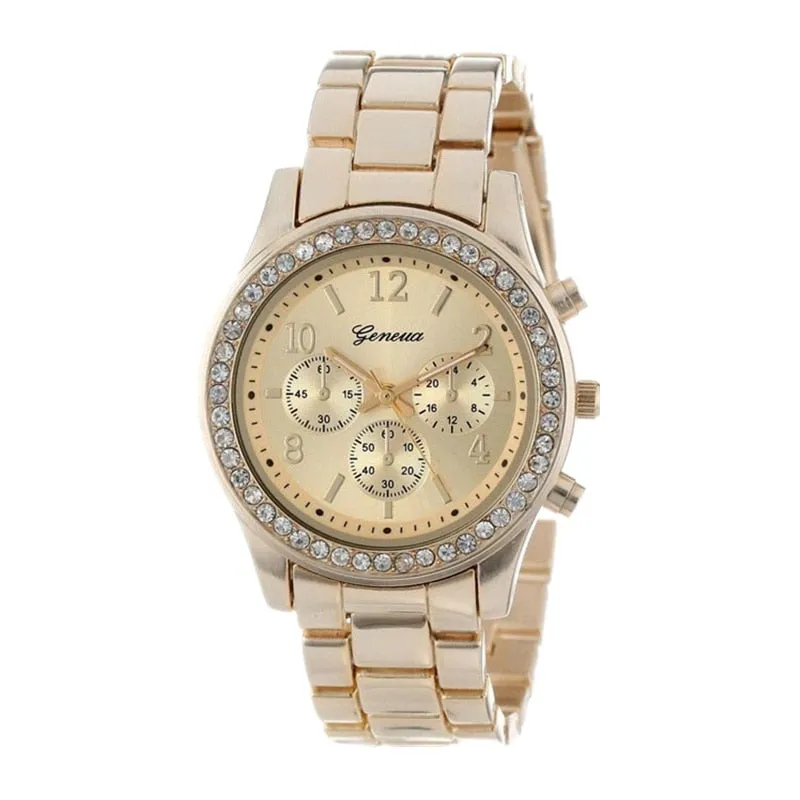 Geneva Classic Luxury Rhinestone Watch Women Watches Fashion Ladies Watch Women's Watches Clock Reloj Mujer Montre Femme