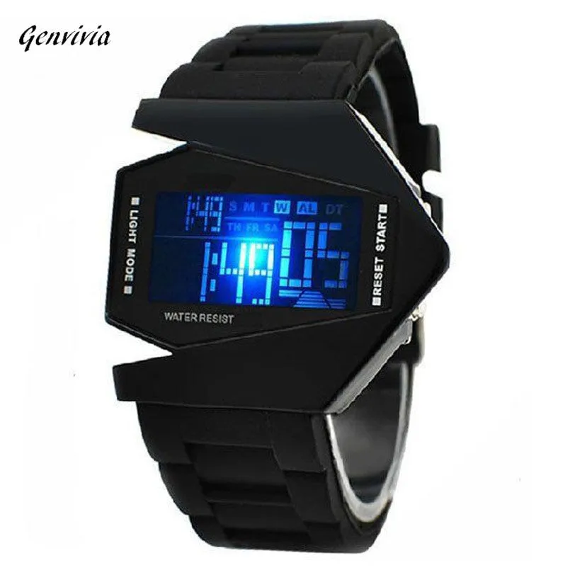 GENVIVIA LED Flashlight  Sport Cuff Watch