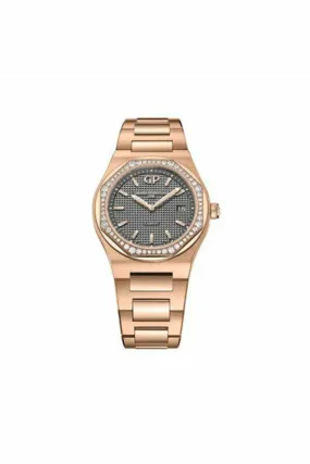 girard perregaux laureato 38mm 18k rose gold unisex watch