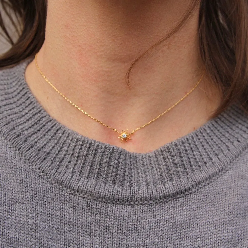 Gold Starburst Choker