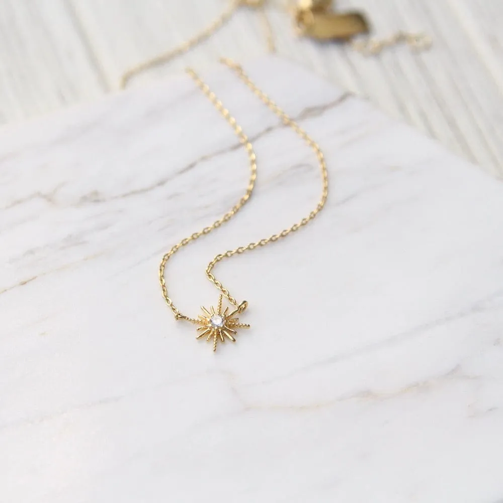 Gold Starburst Choker