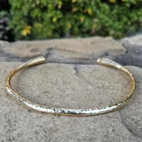 Hammered Reversible Brass Choker