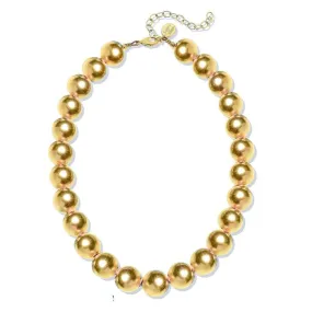 Handcast Gold Plated Ball Choker