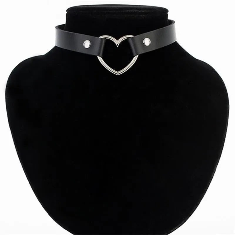 Heart Studded Choker Necklace