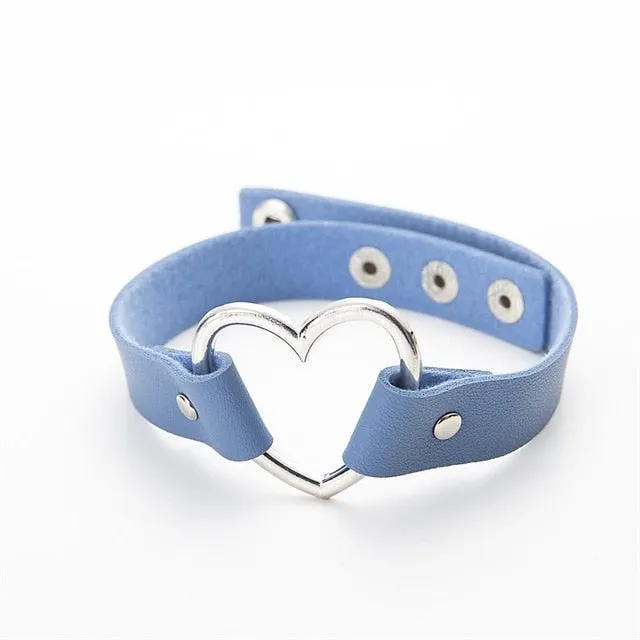 Heart Studded Choker Necklace