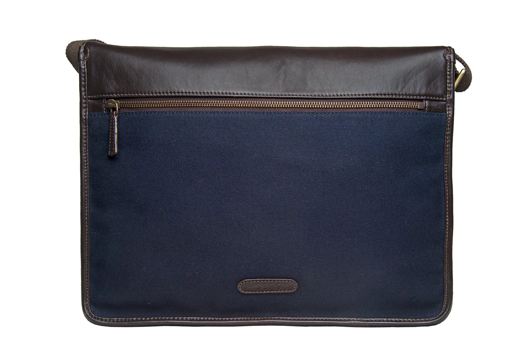 Hidesign Aiden Canvas Leather Laptop Messenger