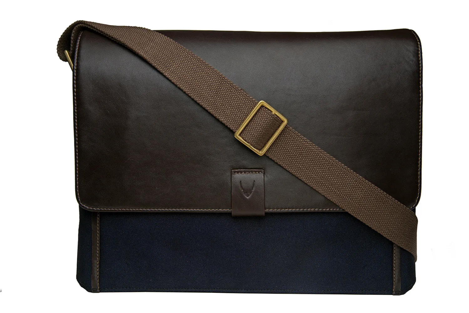 Hidesign Aiden Canvas Leather Laptop Messenger