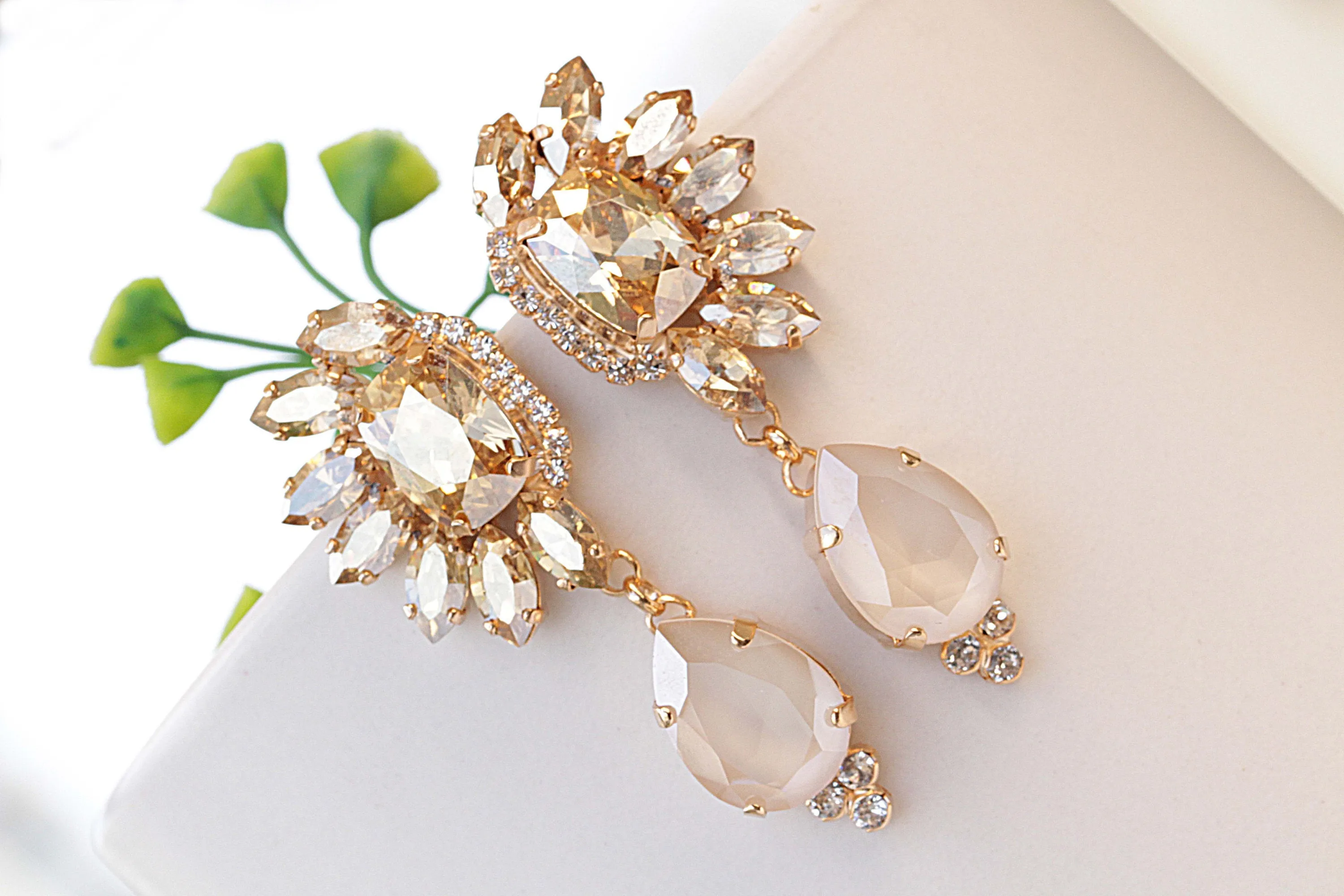 IVORY CHANDELIER EARRINGS