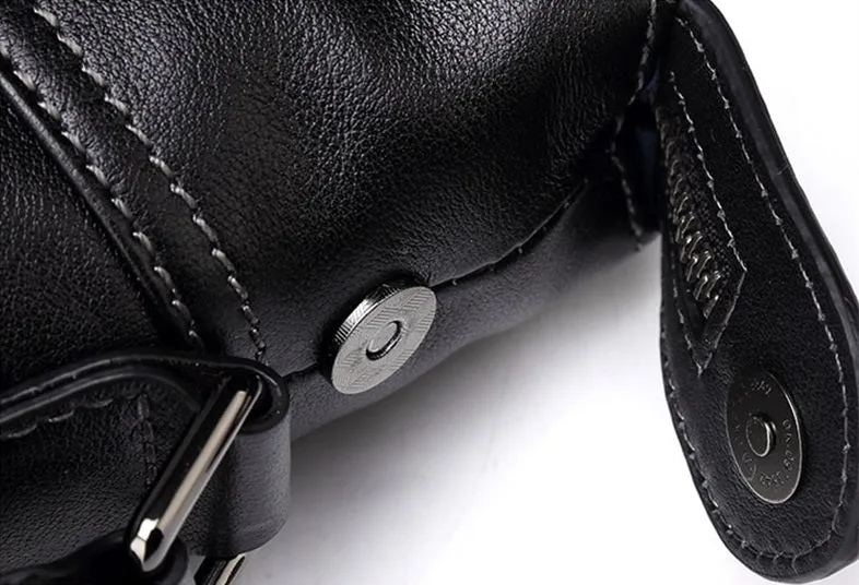 Men's Genuine Leather Large Capacity Shoulder Bag