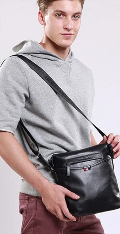 Men's Genuine Leather Large Capacity Shoulder Bag