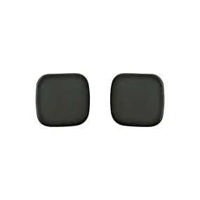 Minimal Square Moss Green Invisible Clip On Stud Earrings