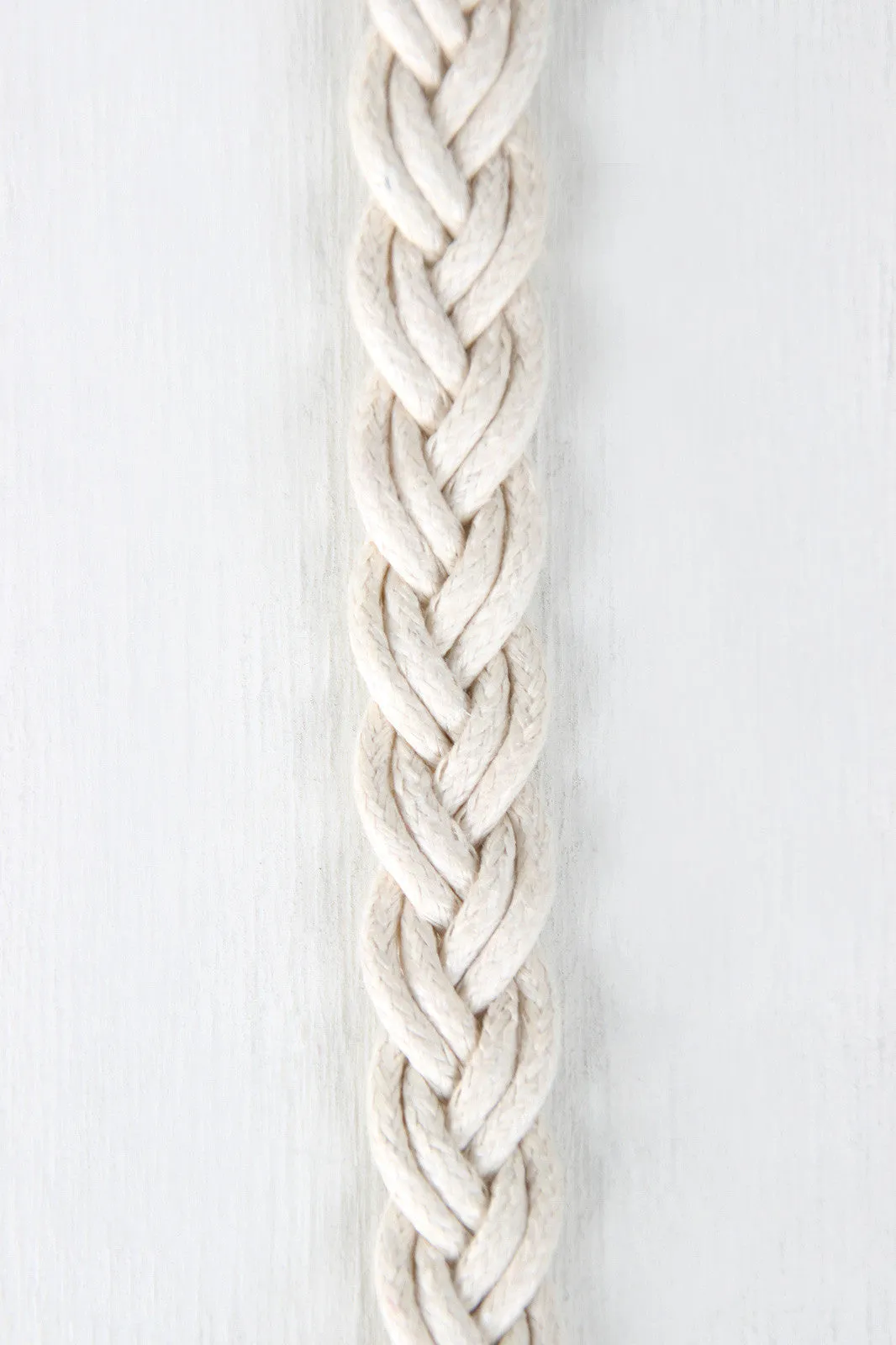 Nautical Braided Rope Skinny Belt