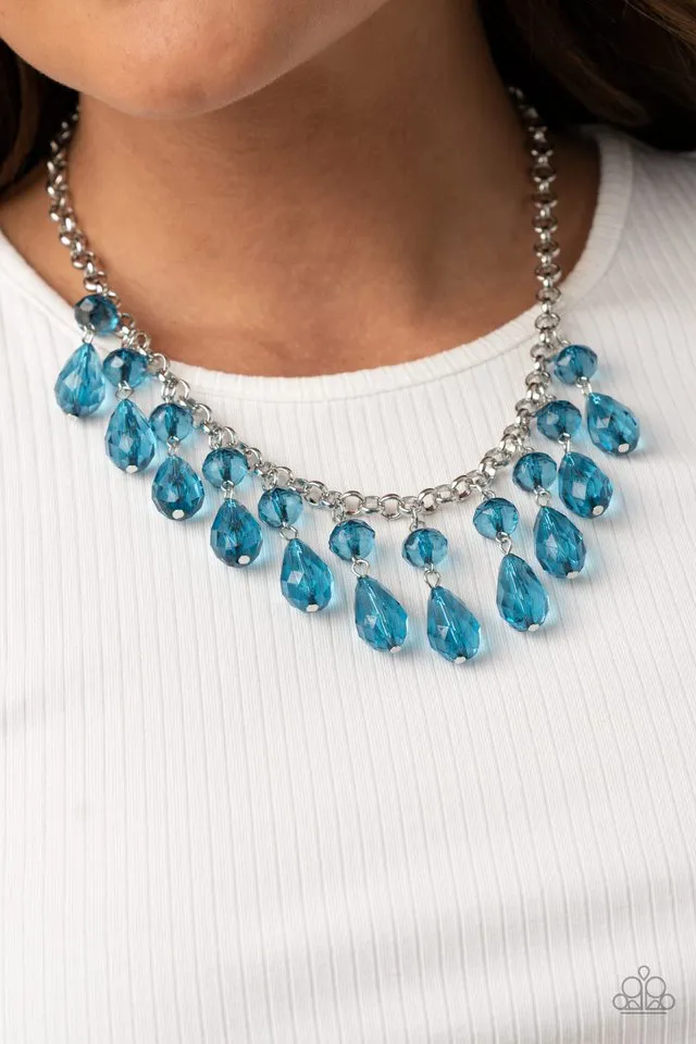 Paparazzi Necklace ~ Crystal Enchantment - Blue