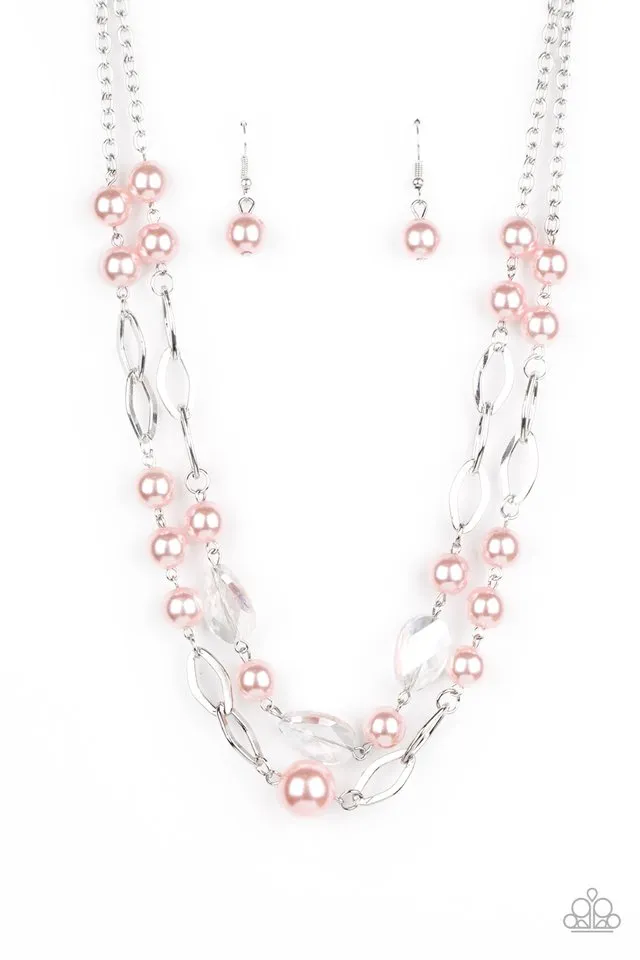 Paparazzi Necklace ~ Fluent In Affluence - Pink