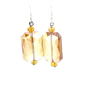 Rectangle Crystal Earrings