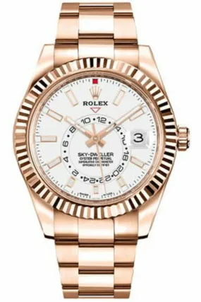 rolex sky-dweller white dial 326935