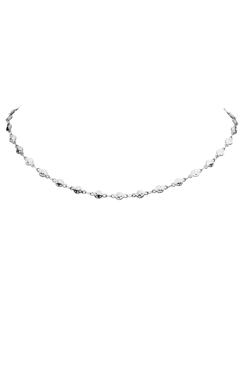 Star Circle Choker Silver