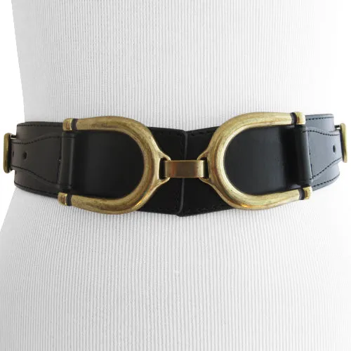 Steve Madden - Black Equestrian Inspired Belt