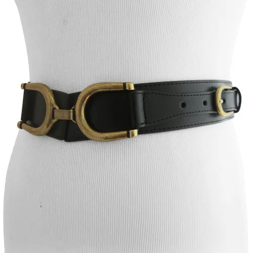 Steve Madden - Black Equestrian Inspired Belt