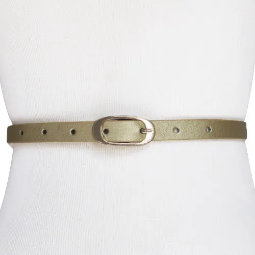 Steve Madden- Gold Skinny Belt for Women