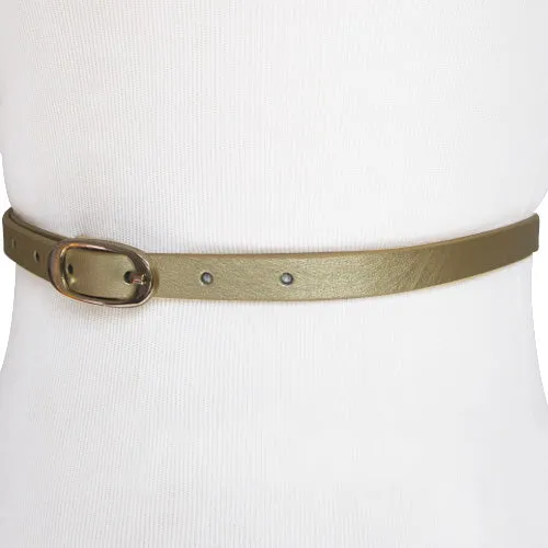 Steve Madden- Gold Skinny Belt for Women