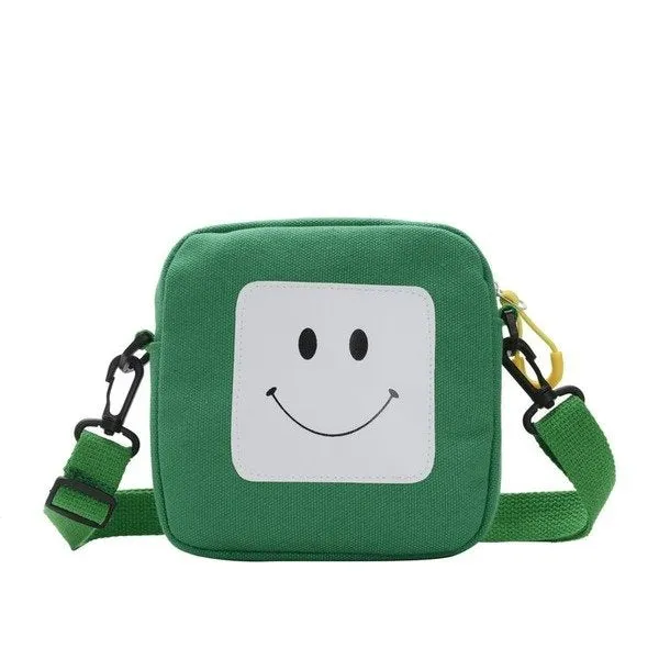 Wholesale Canvas Smiley Cute Messenger Bag JDC-SD-KR045