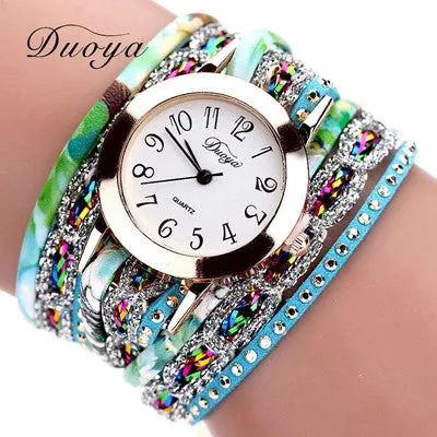 Women Watches Bracelet watch reloj mujer 2017 Luxury Famous Brands Quartz Dress Gift Flower Crystal Clock